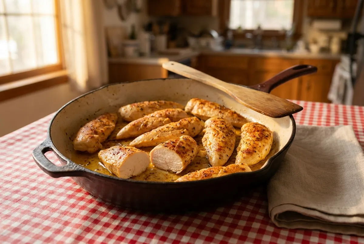 Aiguillettes de poulet à la poêle, la recette facile
