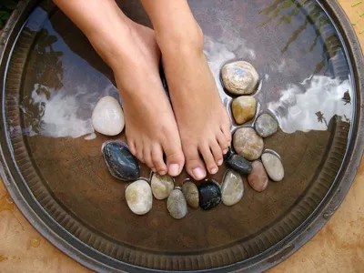 Bain de pieds anti-transpiration