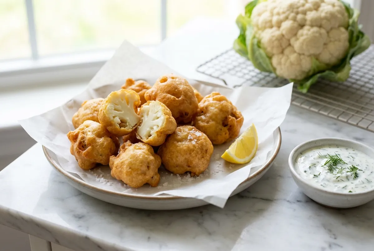 Comment faire des beignets de chou-fleur croustillants ?