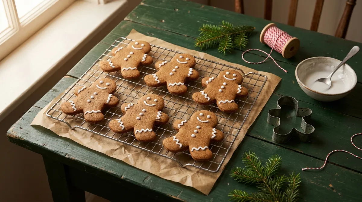 Bonshommes en pain d'épice, biscuits de Noël au gingembre