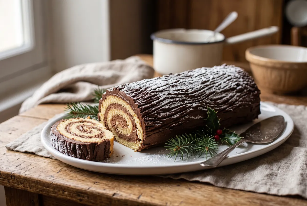 Bûche de Noël au chocolat : la recette de grand-mère
