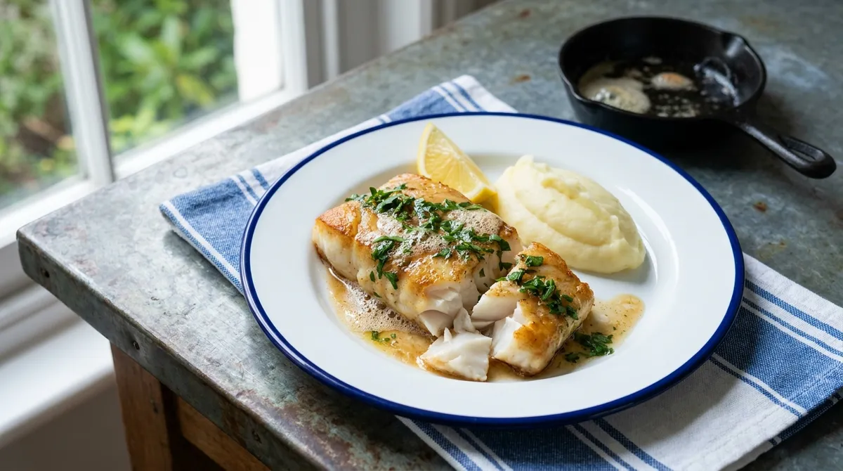 Filet de cabillaud à la poêle ou au four, recette simple