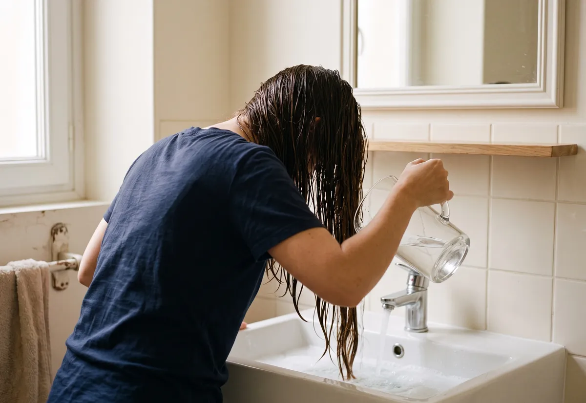 Cheveux : eau de rinçage maison