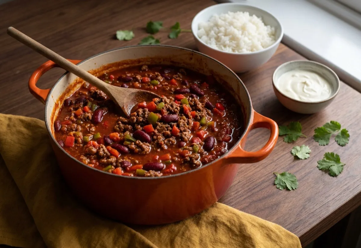 Chili con carne facile, la recette et sa version sin carne
