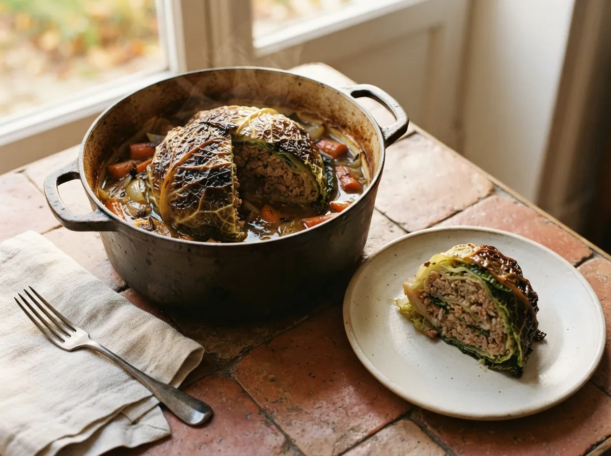 Chou farci : la recette en cocotte, pas à pas