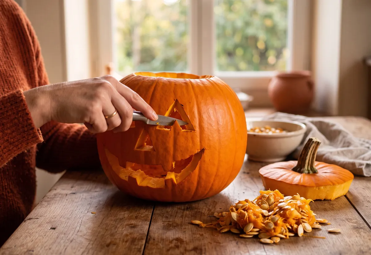 Citrouille pour Halloween : Décoration et découpage