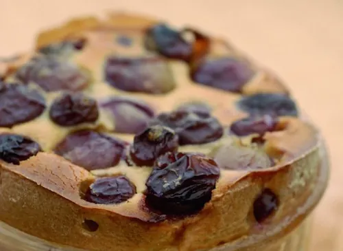 Recette : Clafoutis aux raisins