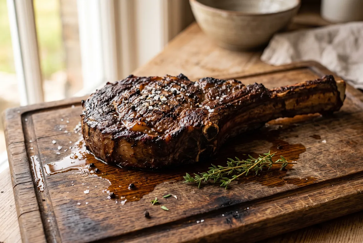 Comment cuire une côte de bœuf au barbecue ?