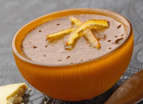 Recette : petits pots de chocolat à l'orange et biscuits