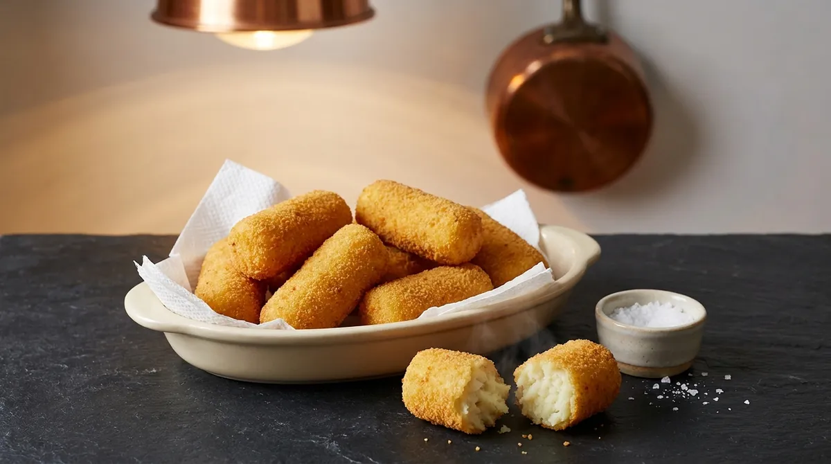 Croquettes de pommes de terre maison, dorées et fondantes