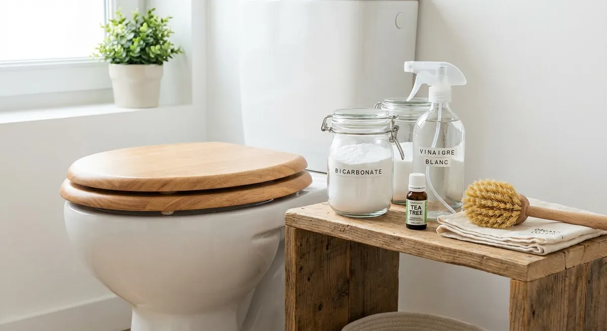 Désinfecter les toilettes naturellement