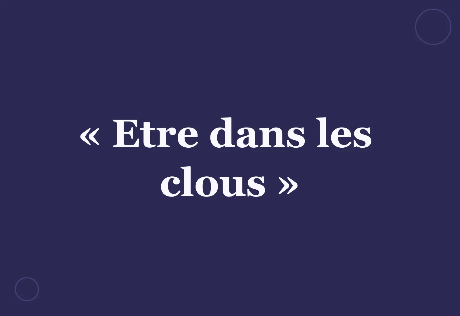 Pourquoi dit-on « être dans les clous » ?
