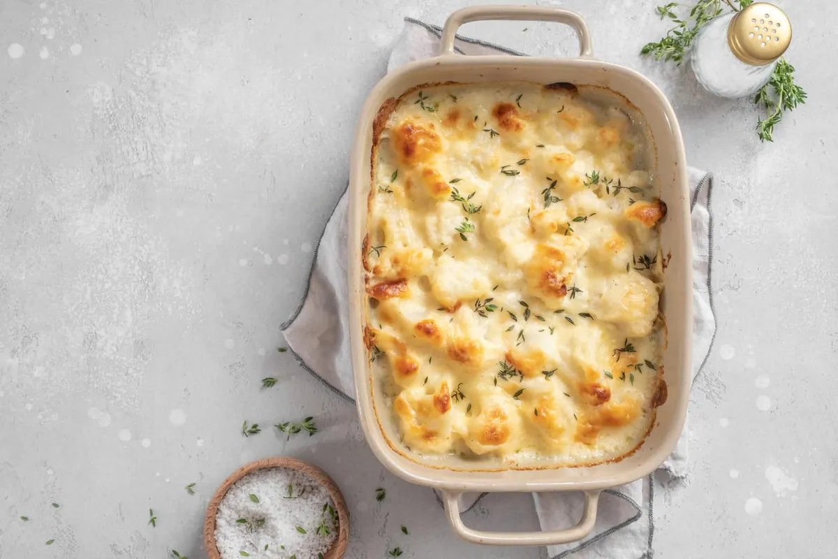 Gratin de chou-fleur crémeux