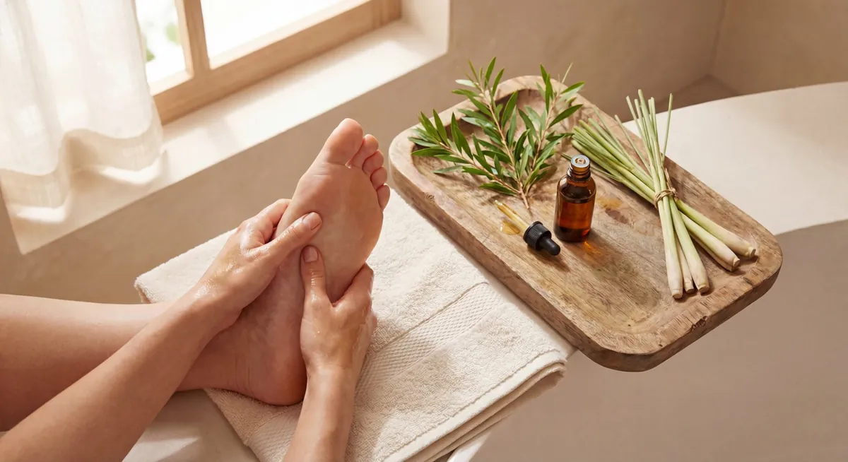Odeurs de pieds : une huile de massage naturelle pour en finir