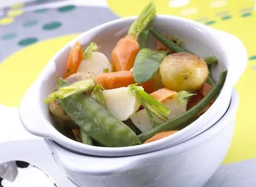 Recette : Jardinière crémée de légumes croquants