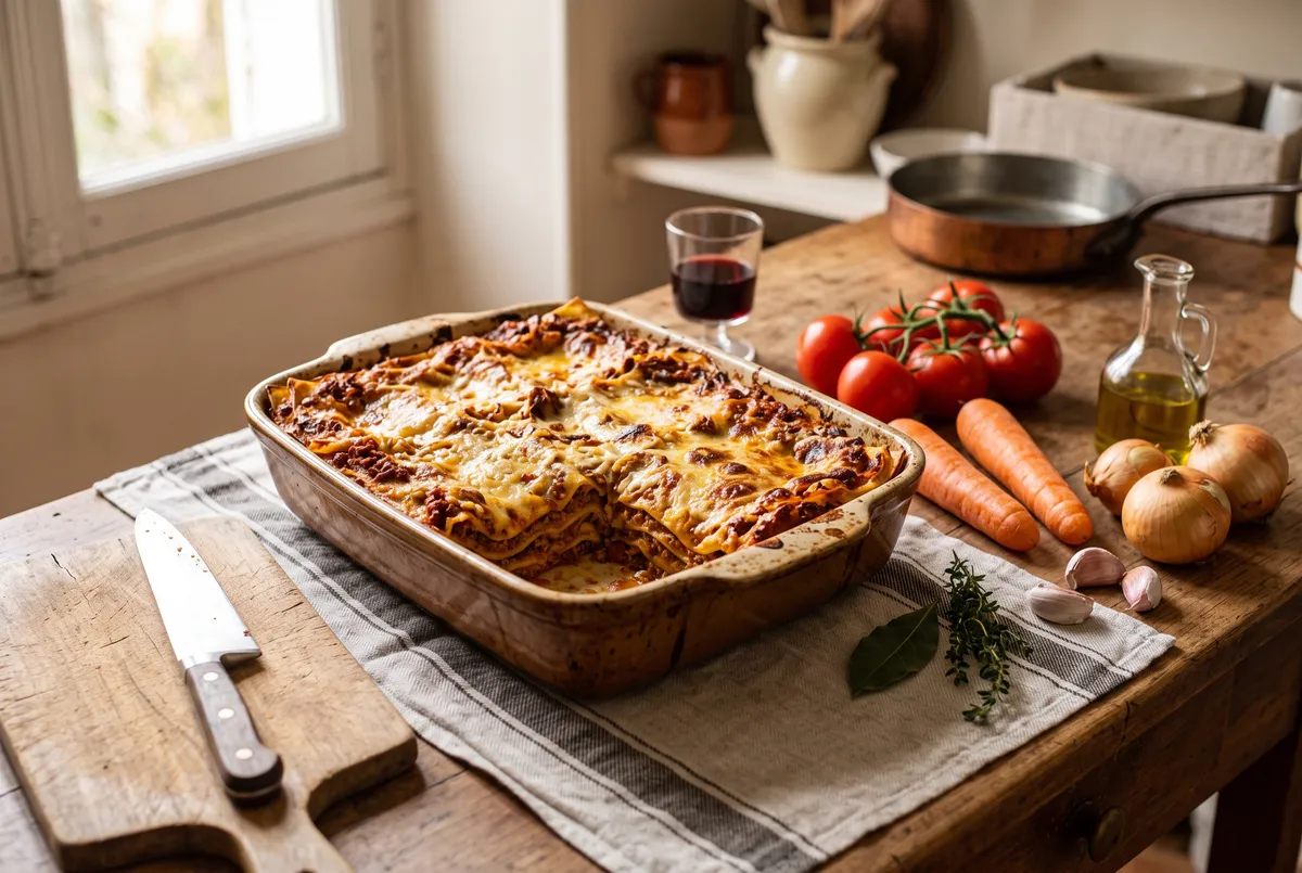 Lasagnes à la bolognaise : la recette et la bonne cuisson
