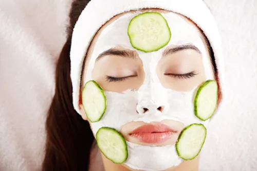 Acné : masque au concombre