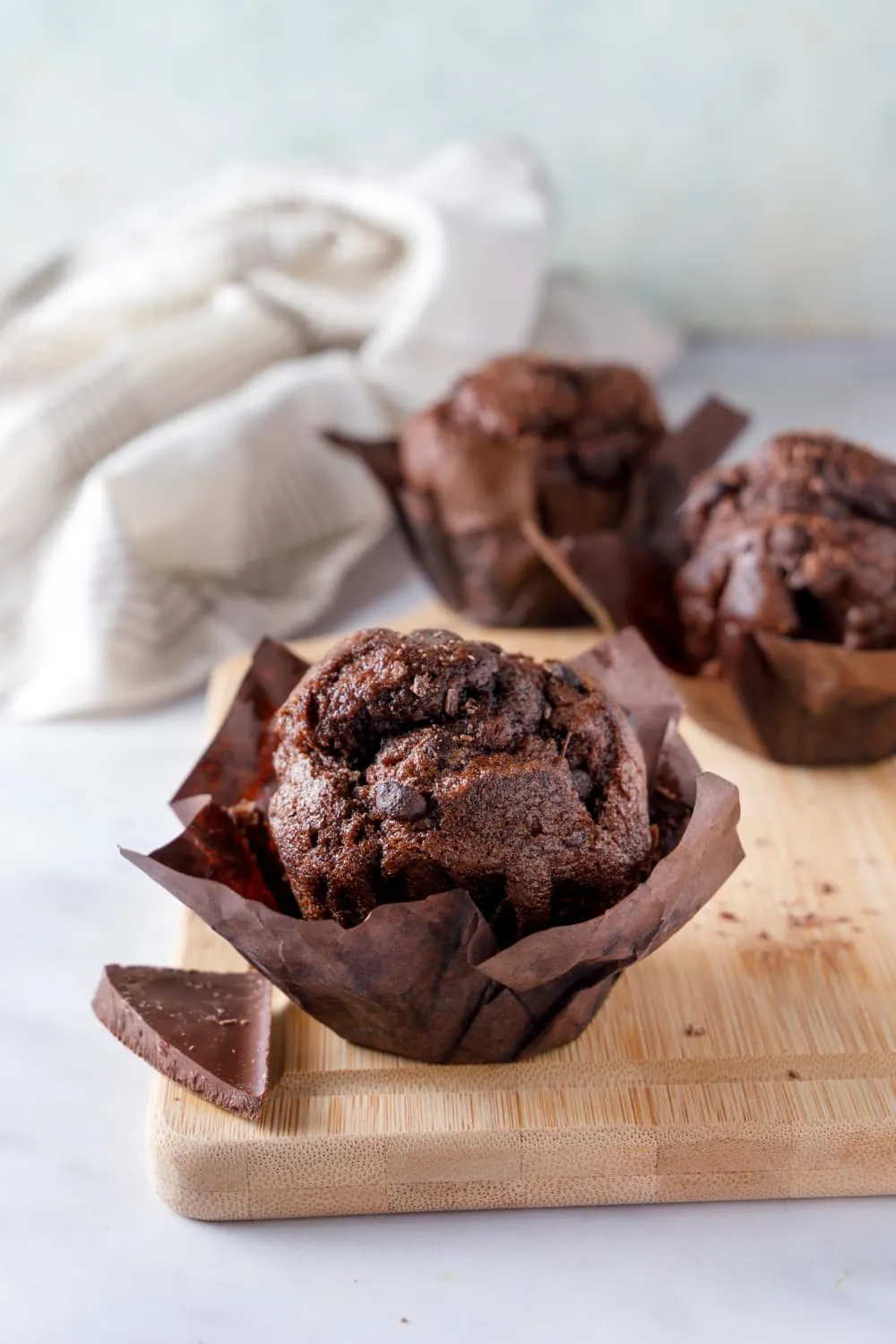 Muffins au chocolat moelleux