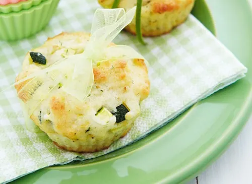 Muffins à la courgette et au chèvre