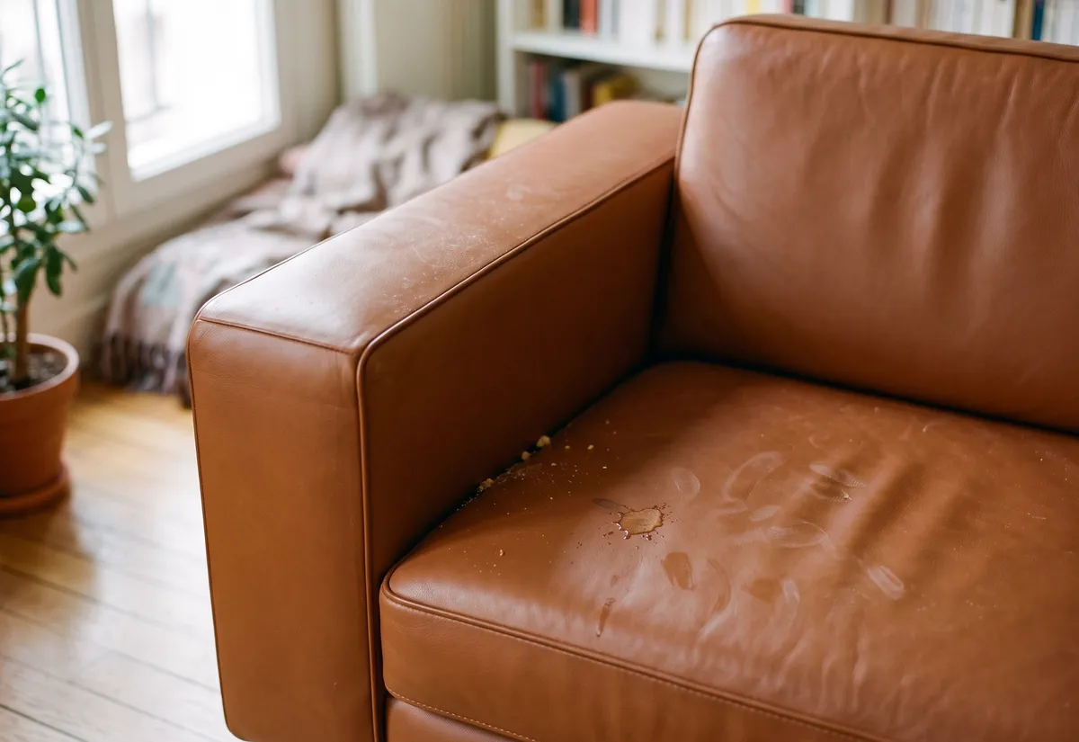 Nettoyer un canapé en cuir