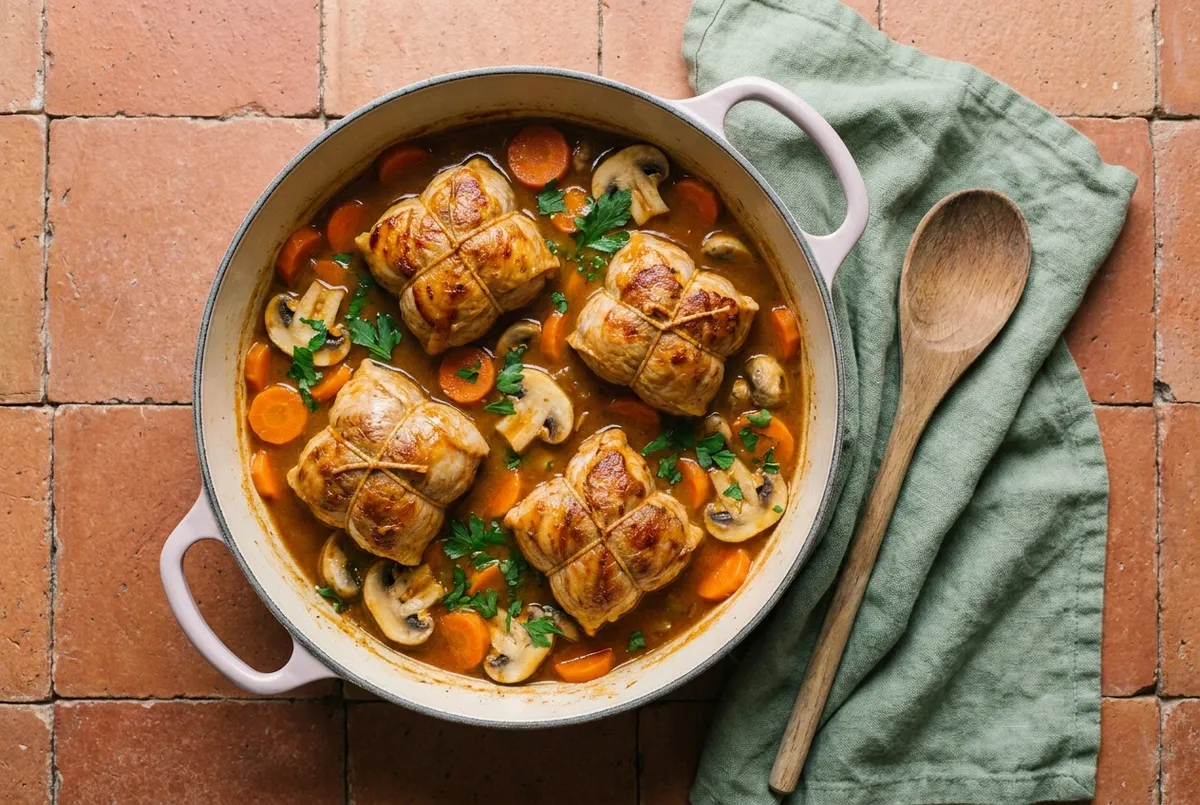 Paupiettes de veau en cocotte, la recette des grands-mères