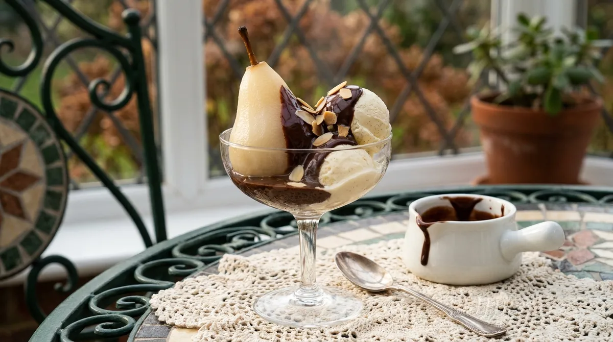 Poire Belle-Hélène, la recette facile des poires pochées