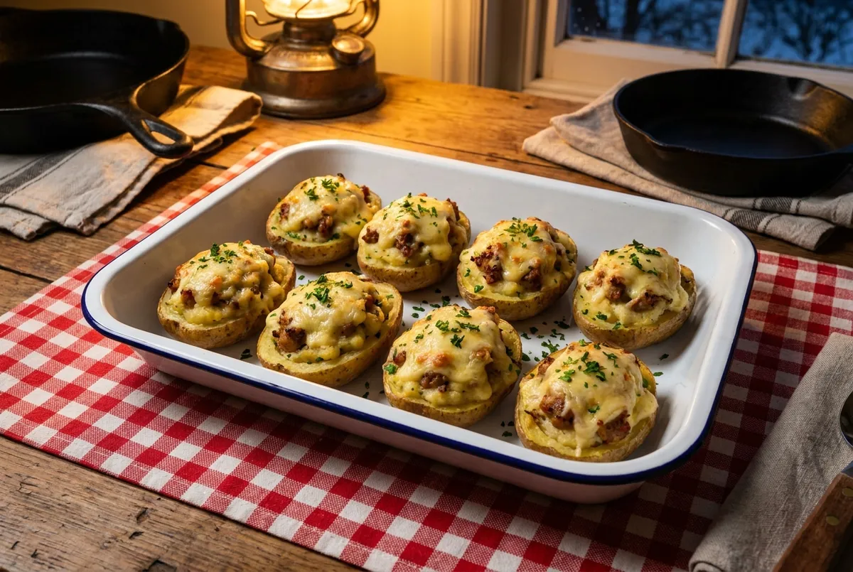 Pommes de terre farcies au four, la recette traditionnelle