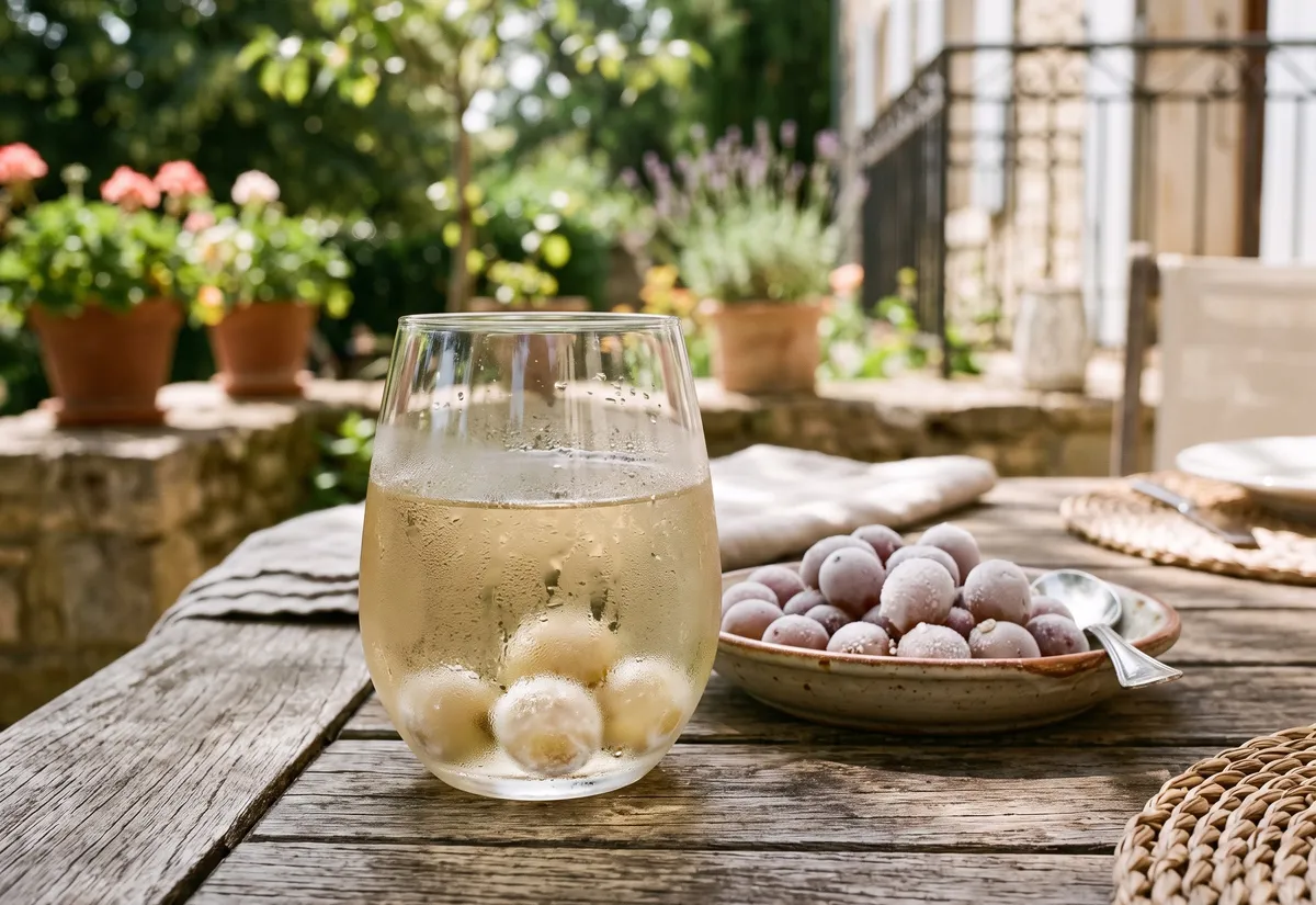 Rafraîchir un verre de vin sans glaçon