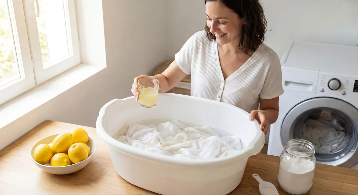 Astuce pour raviver le blanc du linge
