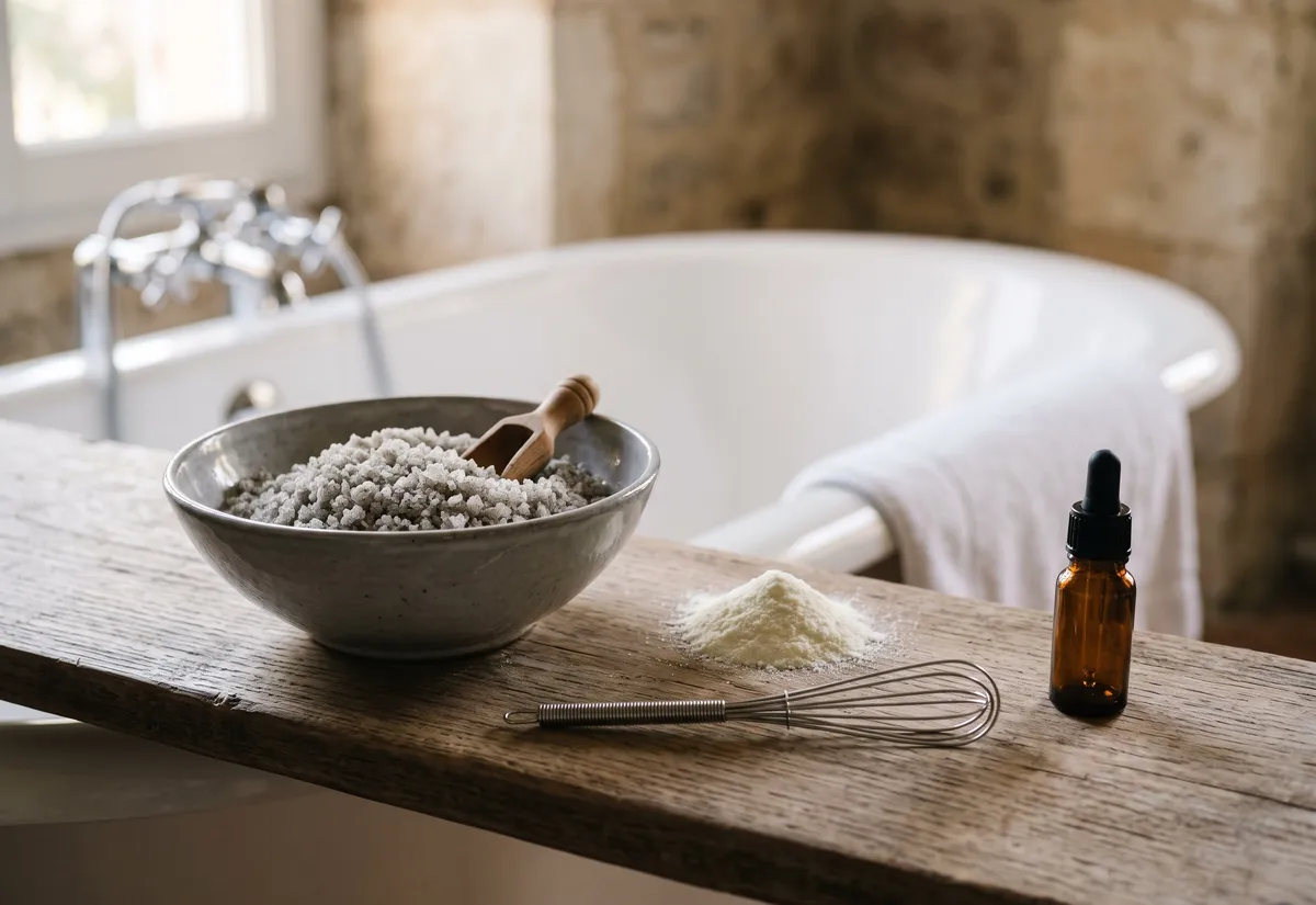 Recette de bain relaxant au gros sel