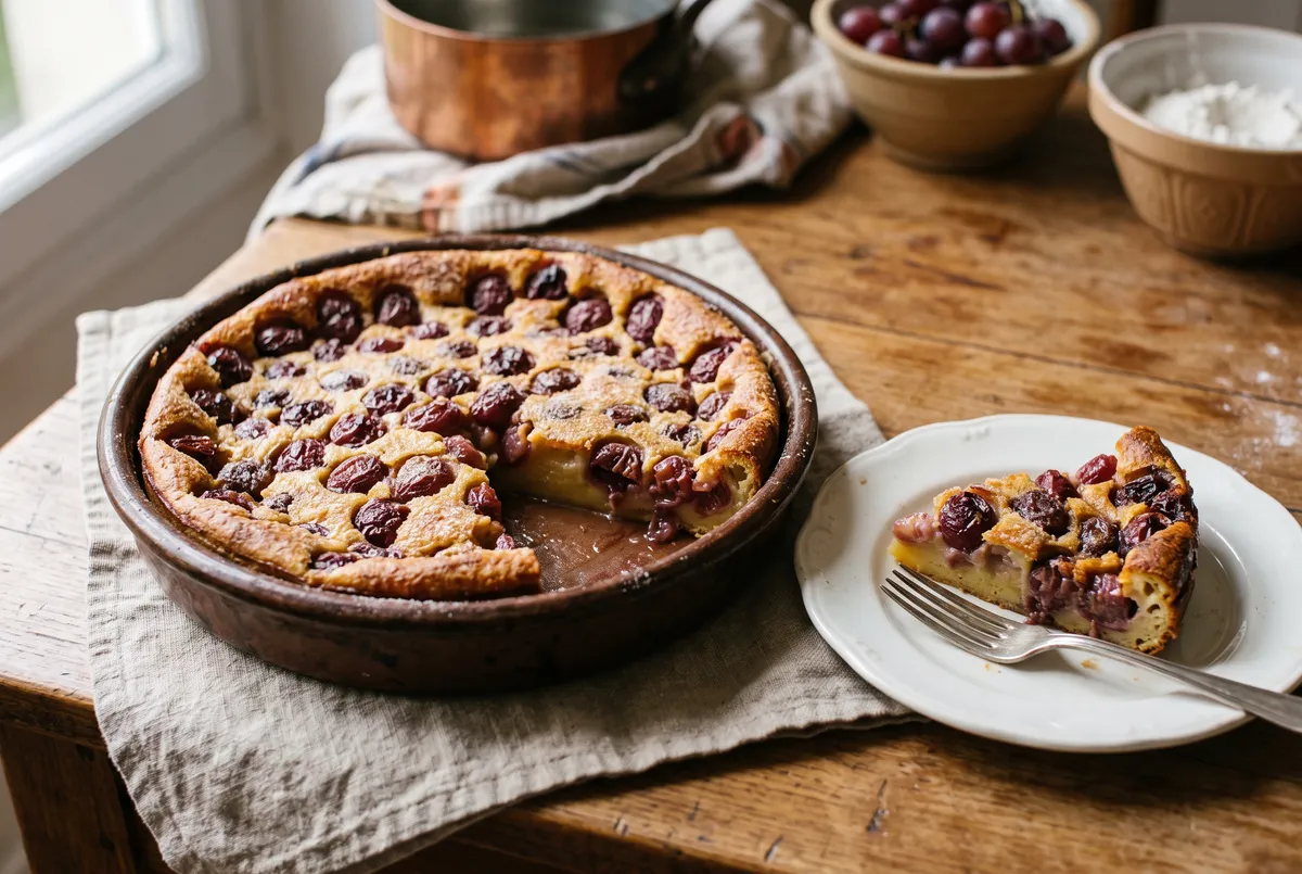 Recette : Clafoutis aux raisins