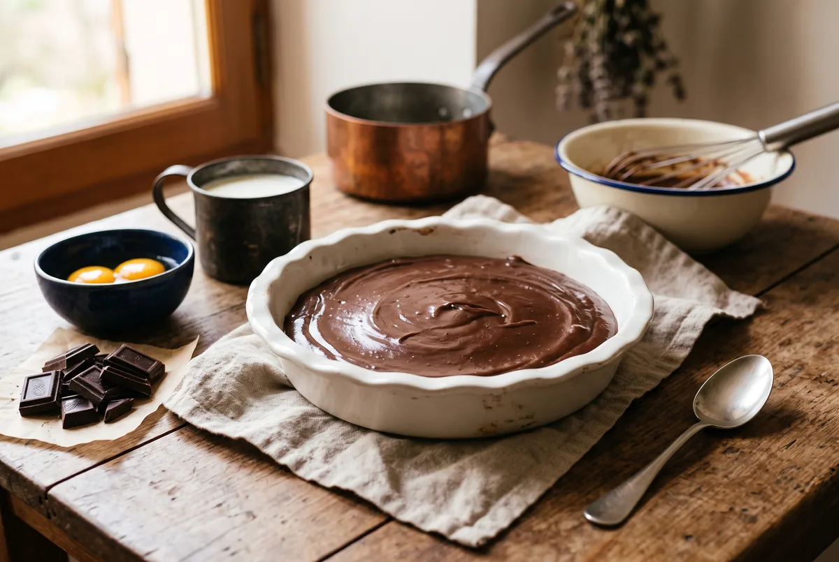 Crème pâtissière au chocolat : la recette de grand-mère
