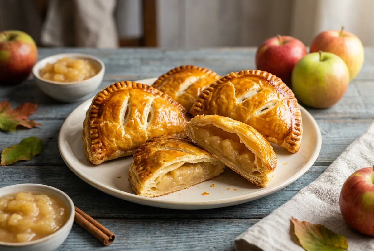 Chaussons aux pommes maison, la recette à la compote