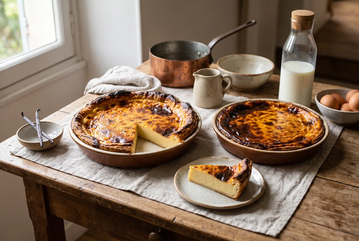 Flan pâtissier maison, et sa variante de flan parisien