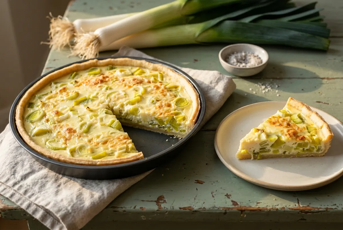 Quiche aux poireaux : la recette fondante de grand-mère