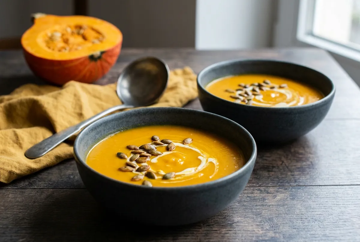 Soupe de potimarron : le velouté facile, avec la peau
