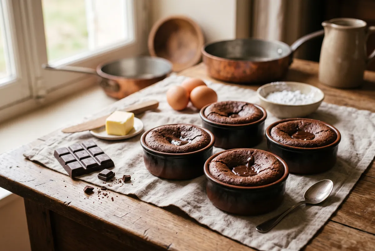 Mi-cuits au chocolat : le cœur coulant en 10 minutes