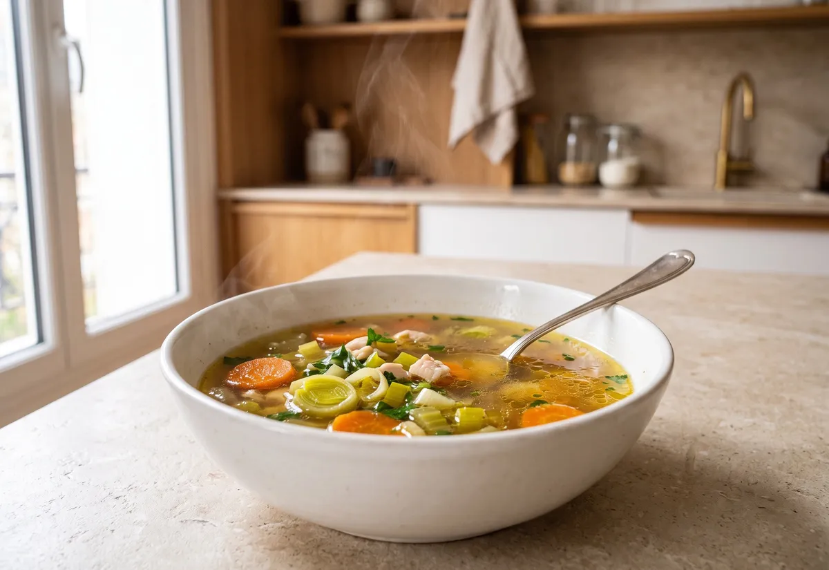 Recette du bouillon de poulet