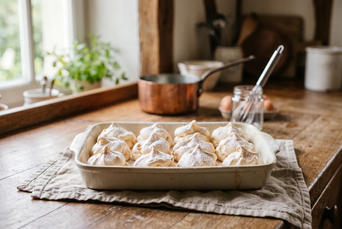 Meringues : la recette de grand-mère au four très doux