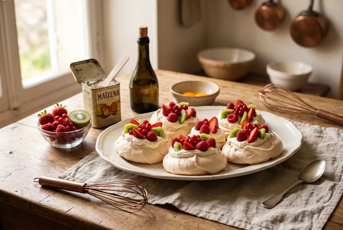 Pavlovas : la recette des meringues croquantes et fondantes