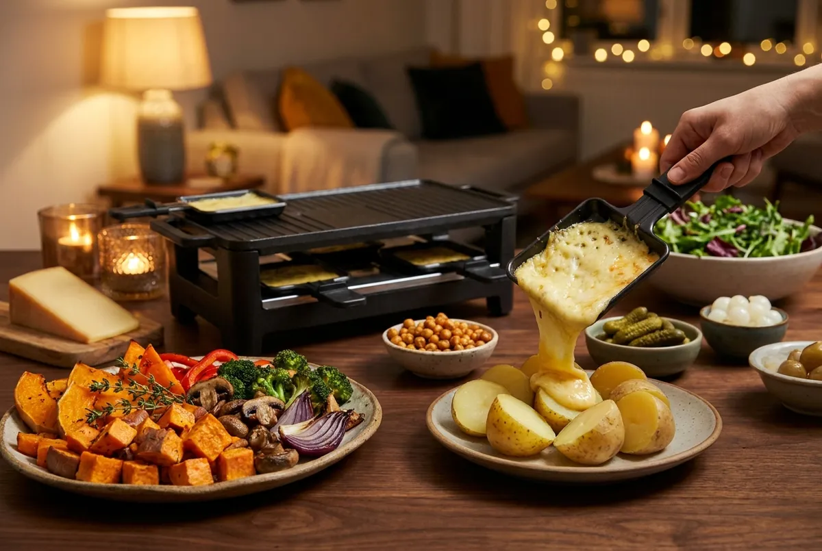 Raclette végétarienne, les légumes et accompagnements