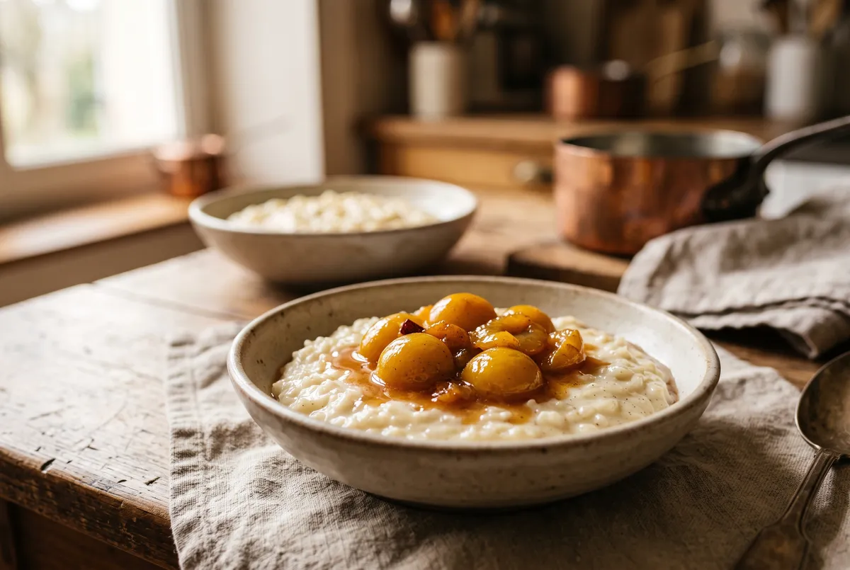Recette : Riz au lait aux Mirabelles dans verrines