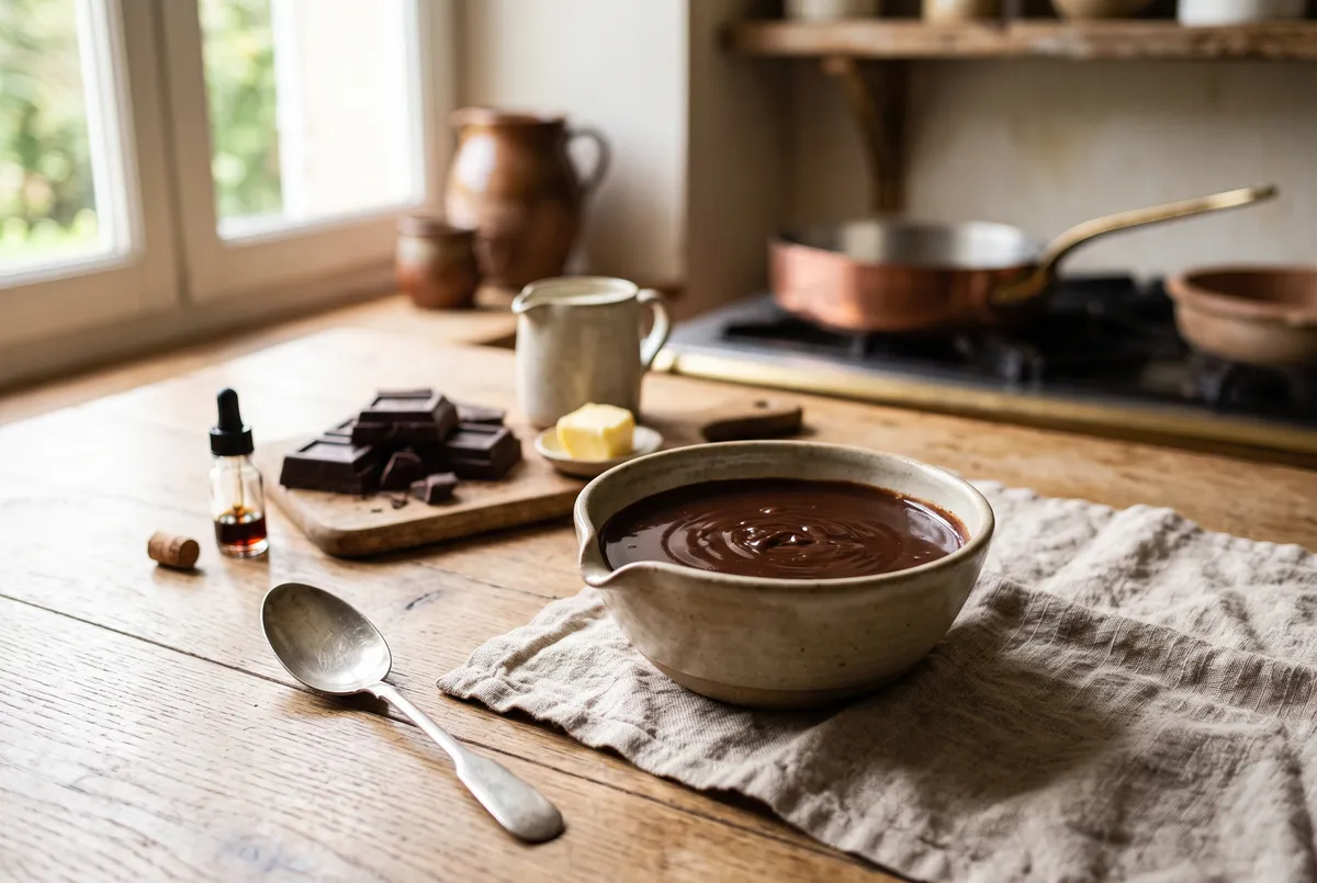 Sauce au chocolat : la recette de grand-mère, au bain-marie