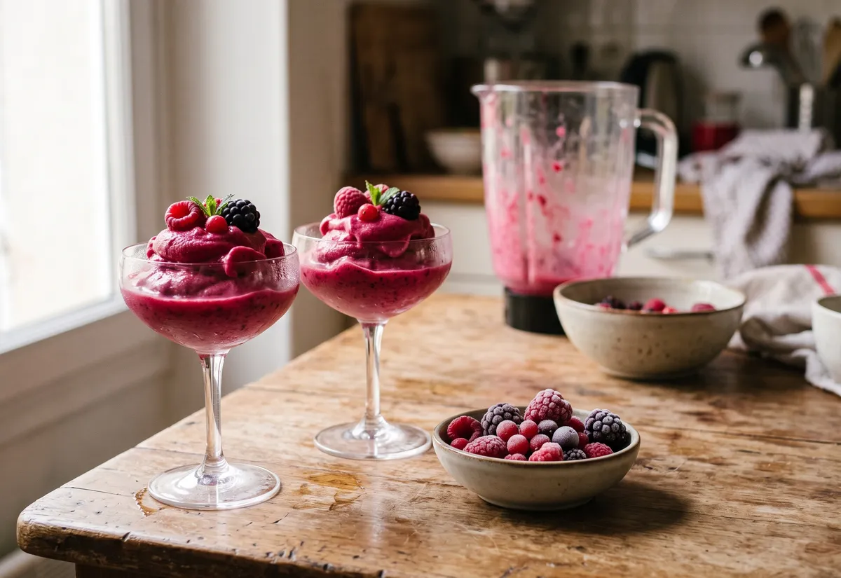 Recette express : sorbet aux fruits rouges