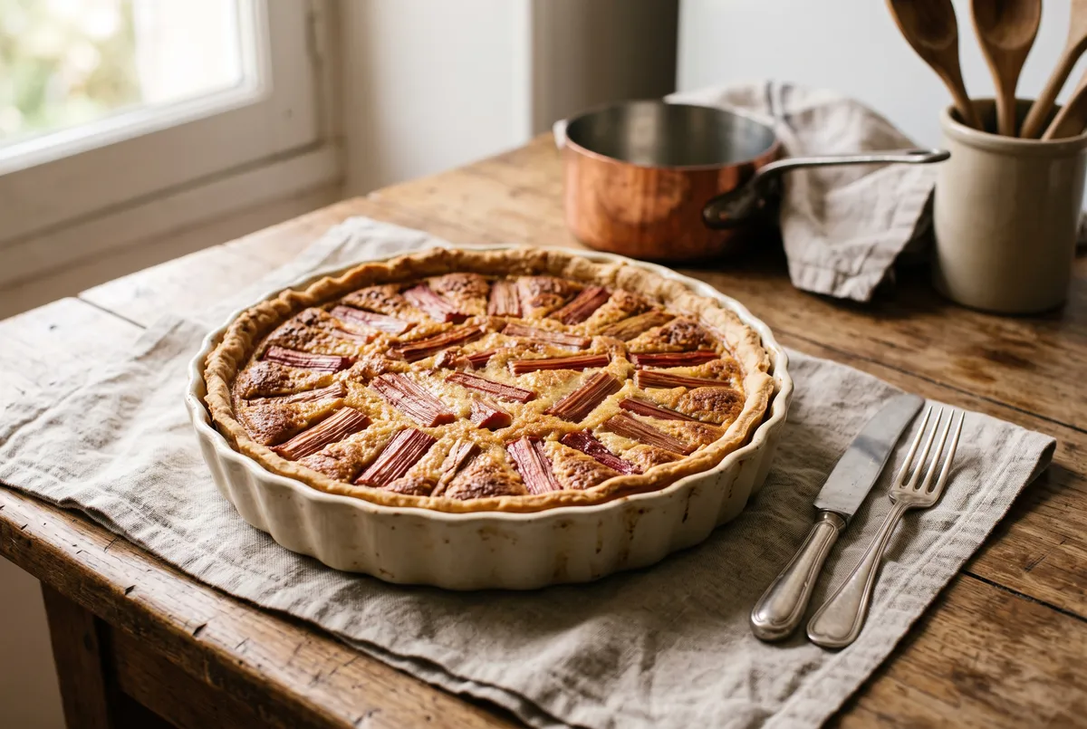 Tarte à la rhubarbe : la recette de nos grands-mères