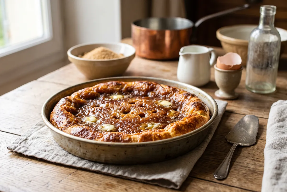 Tarte au sucre : la recette sur pâte briochée
