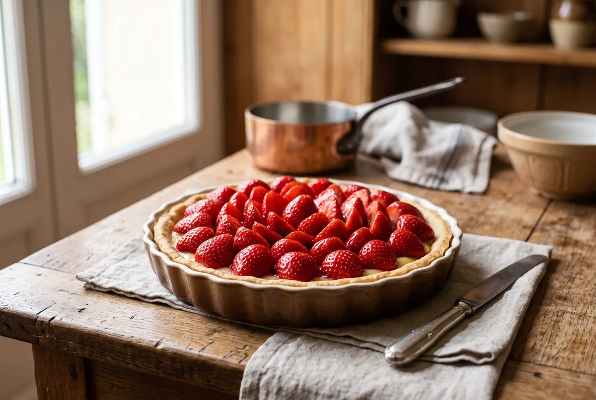 Tarte aux fraises : la recette de nos grands-mères