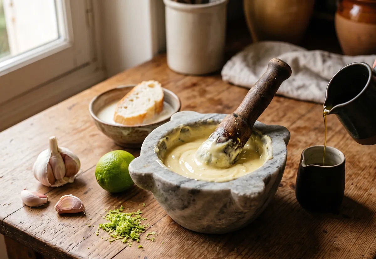Recette de sauce aïoli