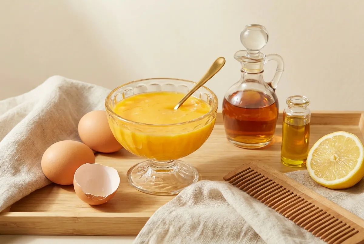 Shampoing au jaune d'œuf et au rhum de nos grands-mères