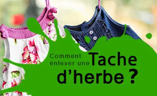 Tache d’herbe sur les vêtements